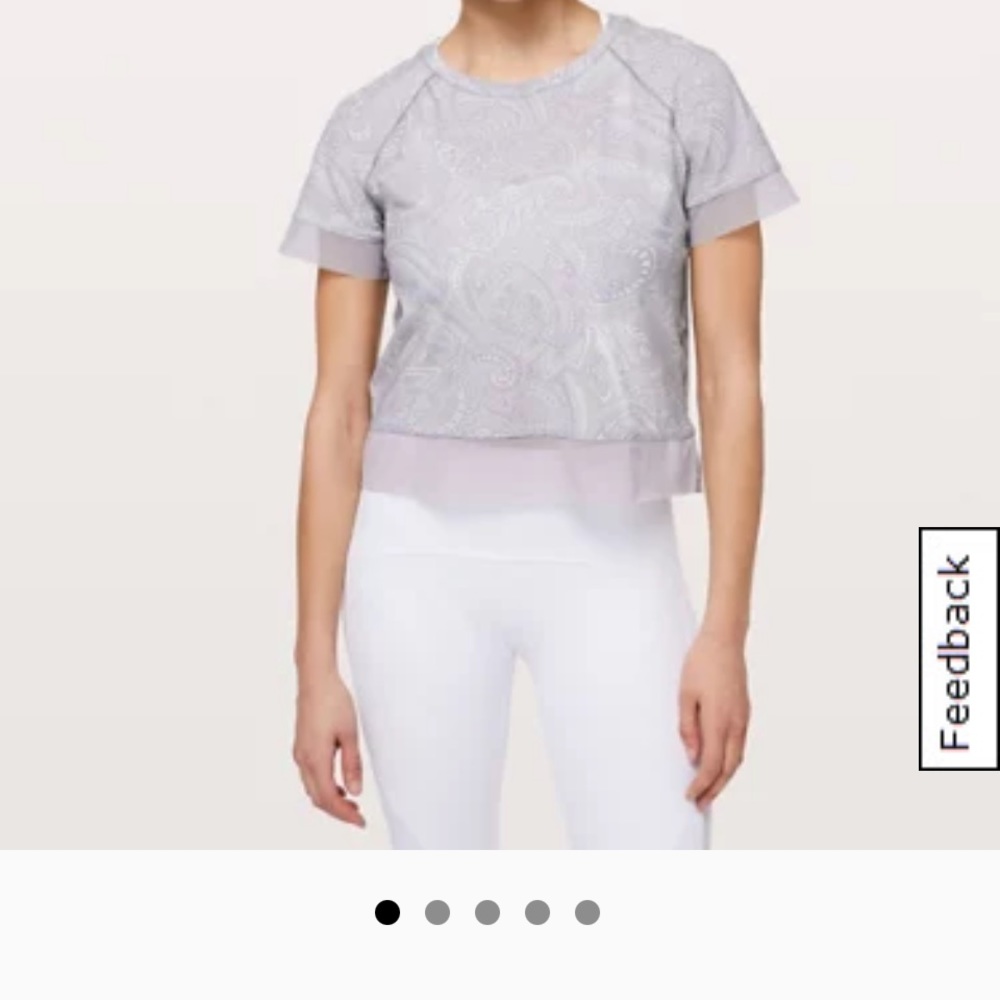 Lululemon Stride in stripe short sleeve
